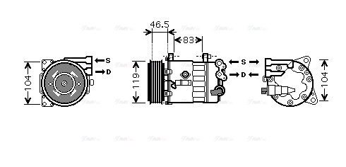 Compressor, air conditioning (PEK326)