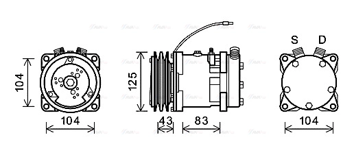 Compressor, air conditioning (UVAK085)