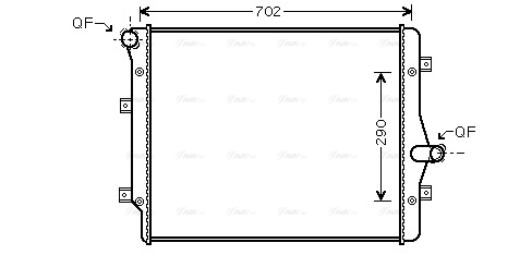 Radiator, engine cooling (VN2208)