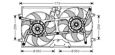 Fan, engine cooling (VN7505)