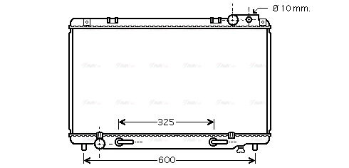 Radiator, engine cooling (TO2338)
