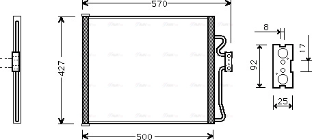 Condenser, air conditioning (BW5214)