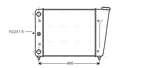 Radiator, engine cooling (VN2009)