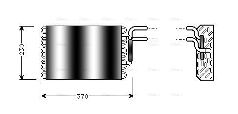 Evaporator, air conditioning (MSV002)