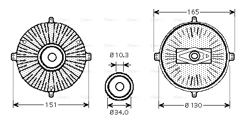 Clutch, radiator fan (MSC413)