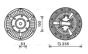 Clutch, radiator fan (SCC036)