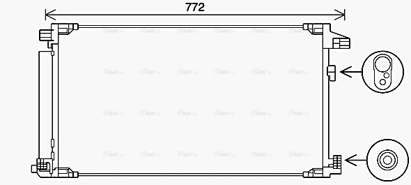 Condenser, air conditioning (TO5741D)