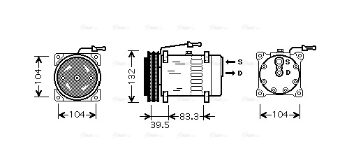 Compressor, air conditioning (REAK084)