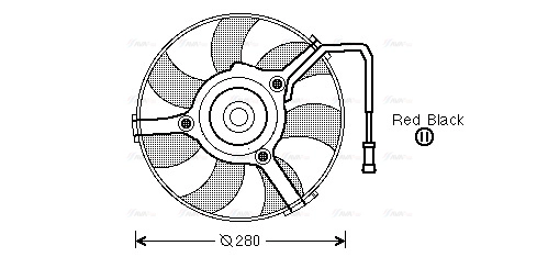 Fan, engine cooling (AI7504)