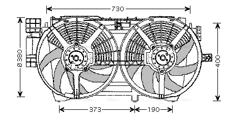 Fan, engine cooling (RT7530)