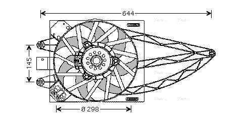 Fan, engine cooling (FT7528)