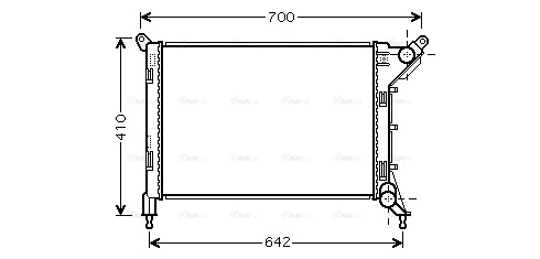 Radiator, engine cooling (BW2310)