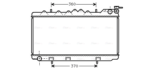 Radiator, engine cooling (DN2102)