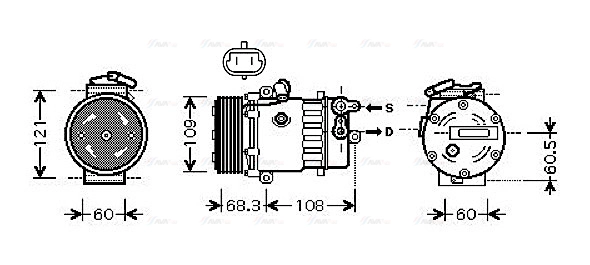 Compressor, air conditioning (OLAK466)