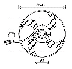 Fan, engine cooling (PE7557)