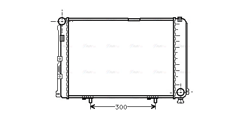 Radiator, engine cooling (MS2067)