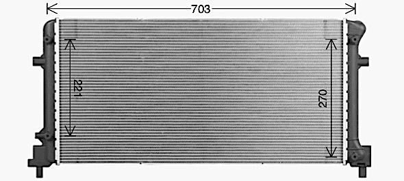 Radiator, engine cooling