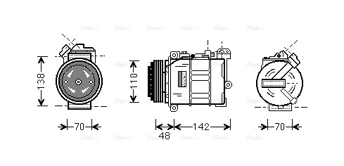 Compressor, air conditioning (BWK015)