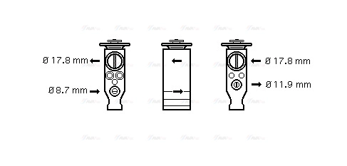 Expansion Valve, air conditioning (CN1244)