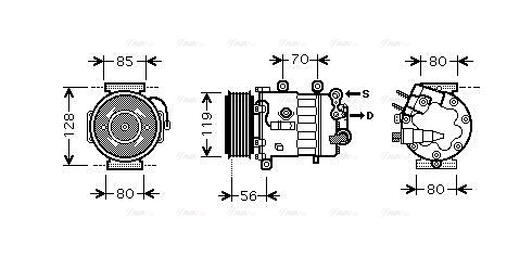 Compressor, air conditioning (PEAK322)