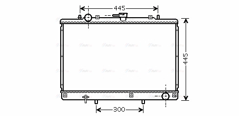 Radiator, engine cooling (MT2188)