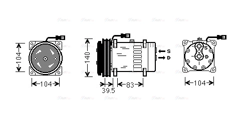 Compressor, air conditioning (MFAK004)
