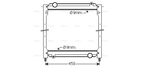 Radiator, engine cooling (FE2015)