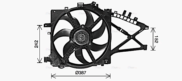 Fan, engine cooling (OL7741)