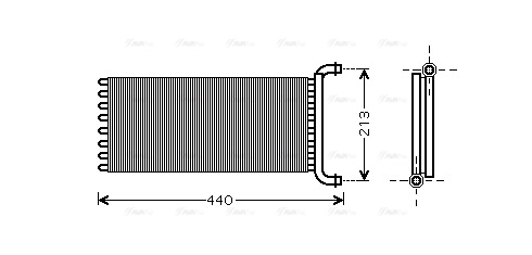 Heat Exchanger, interior heating (MSA6399)