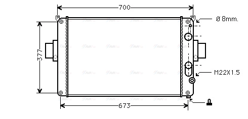 Radiator, engine cooling (IV2022)