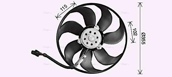 Fan, engine cooling (AI7521)