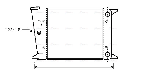 Radiator, engine cooling (VN2002)