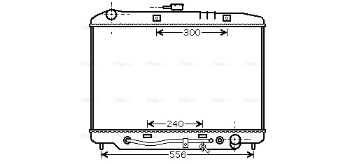 Radiator, engine cooling (OL2180)