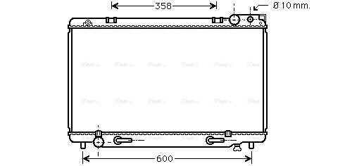Radiator, engine cooling (TO2160)