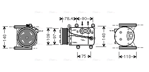 Compressor, air conditioning (JRAK034)