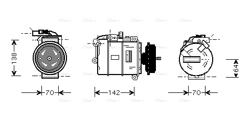 Compressor, air conditioning (VNAK087)