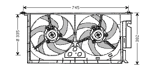 Fan, engine cooling (PE7537)