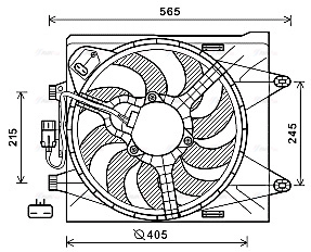 Fan, engine cooling (FT7605)