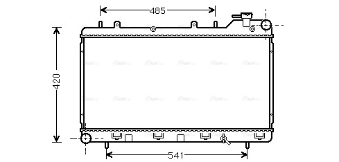 Radiator, engine cooling (SU2015)