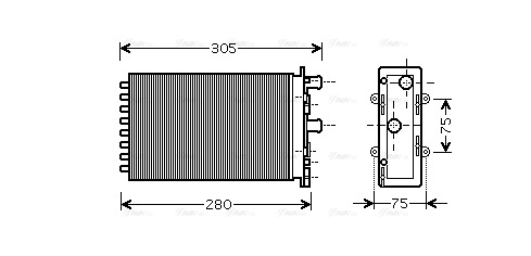 Heat Exchanger, interior heating (VNA6239)
