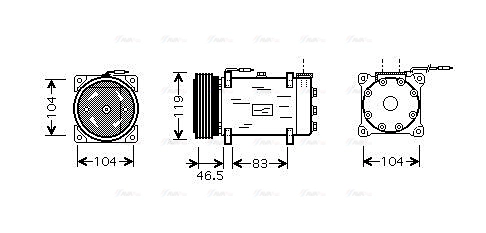 Compressor, air conditioning (CNAK160)