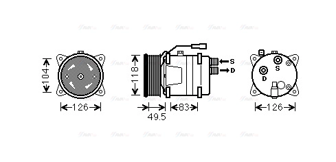 Compressor, air conditioning (VNAK303)