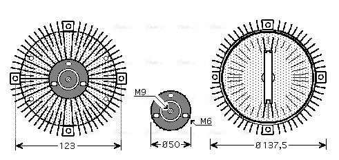Clutch, radiator fan (VNC273)