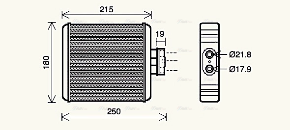 Heat Exchanger, interior heating (VN6196)