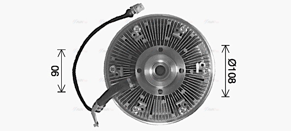 Clutch, radiator fan