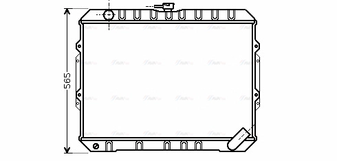 Radiator, engine cooling (MT2187)