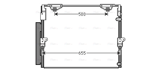 Condenser, air conditioning (TO5560D)