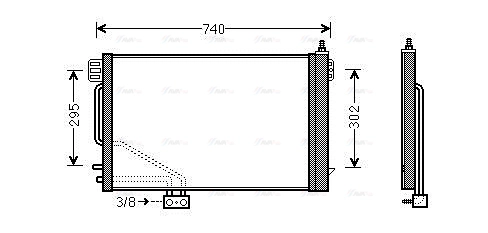 Condenser, air conditioning (MSA5493D)