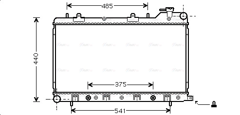 Radiator, engine cooling (SU2049)
