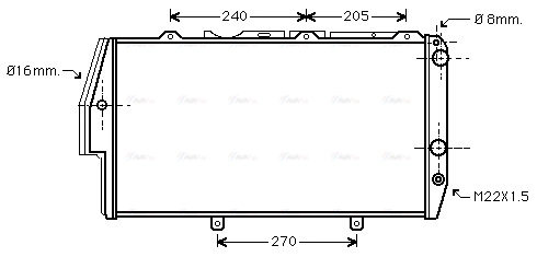 Radiator, engine cooling (AI2020)